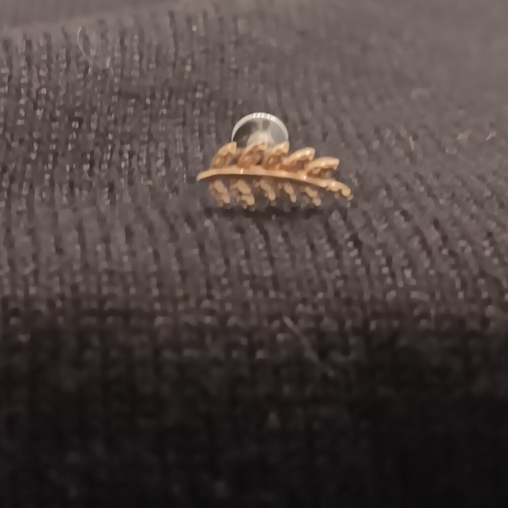 Blva Push Pin Flatback Feather Stud - image 2